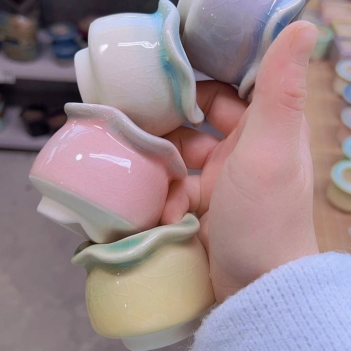 红陶陶瓷花盆当场满12包邮