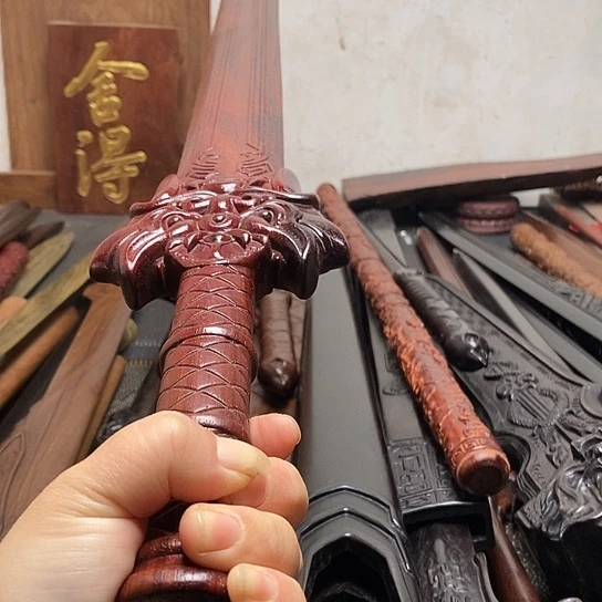 邵氏紫檀木做旧80长逆鳞