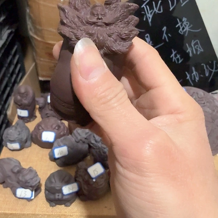 紫砂茶宠胖***威雕塑瑕疵茶宠