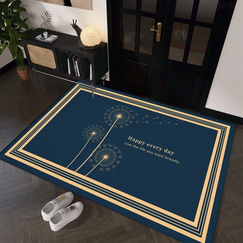 2025新款蓝色轻奢高级感进门地垫脚垫入户门地毯防滑脚垫蹭脚垫子