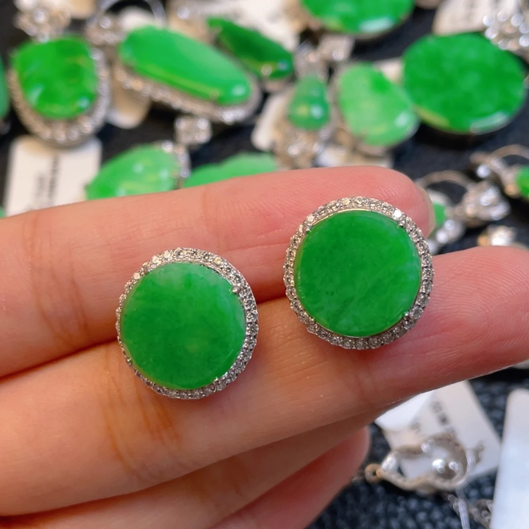 翡翠银S925镶嵌颈饰