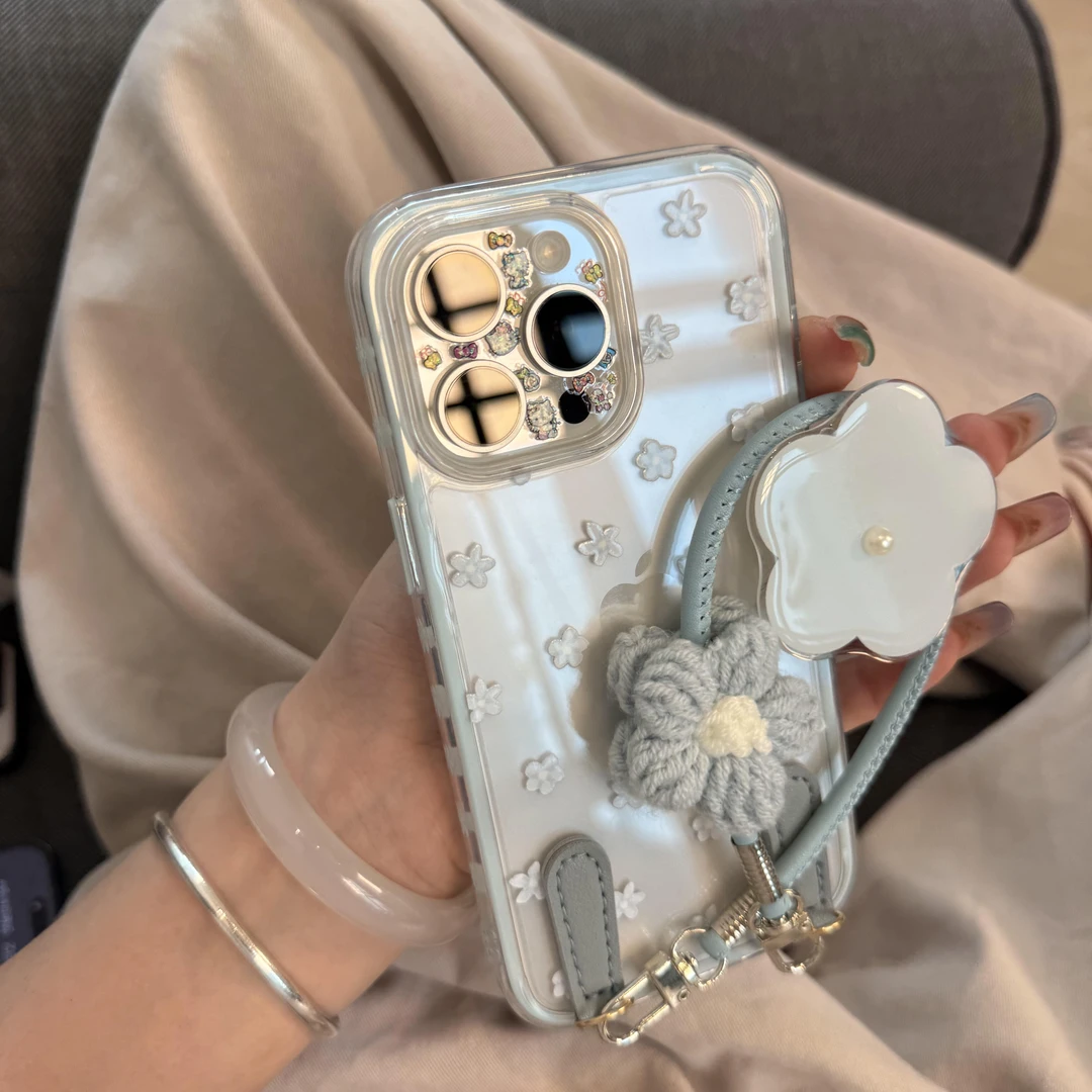 诚星泽手绳雏菊适用苹果手机壳华为vivo小米荣耀oppo红米一加支架