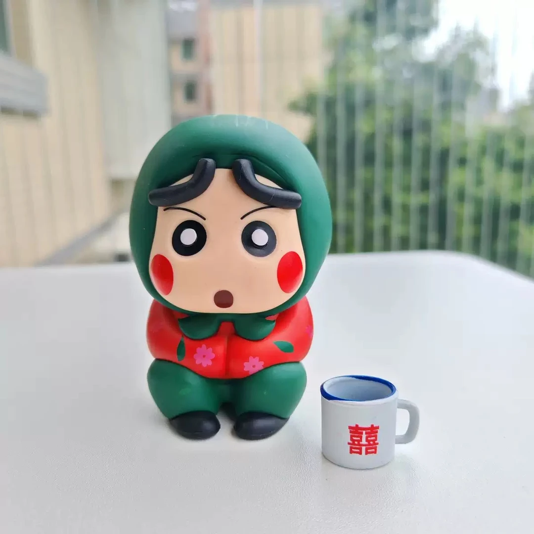 蜡笔小新COS村花小新动漫手办家居摆件