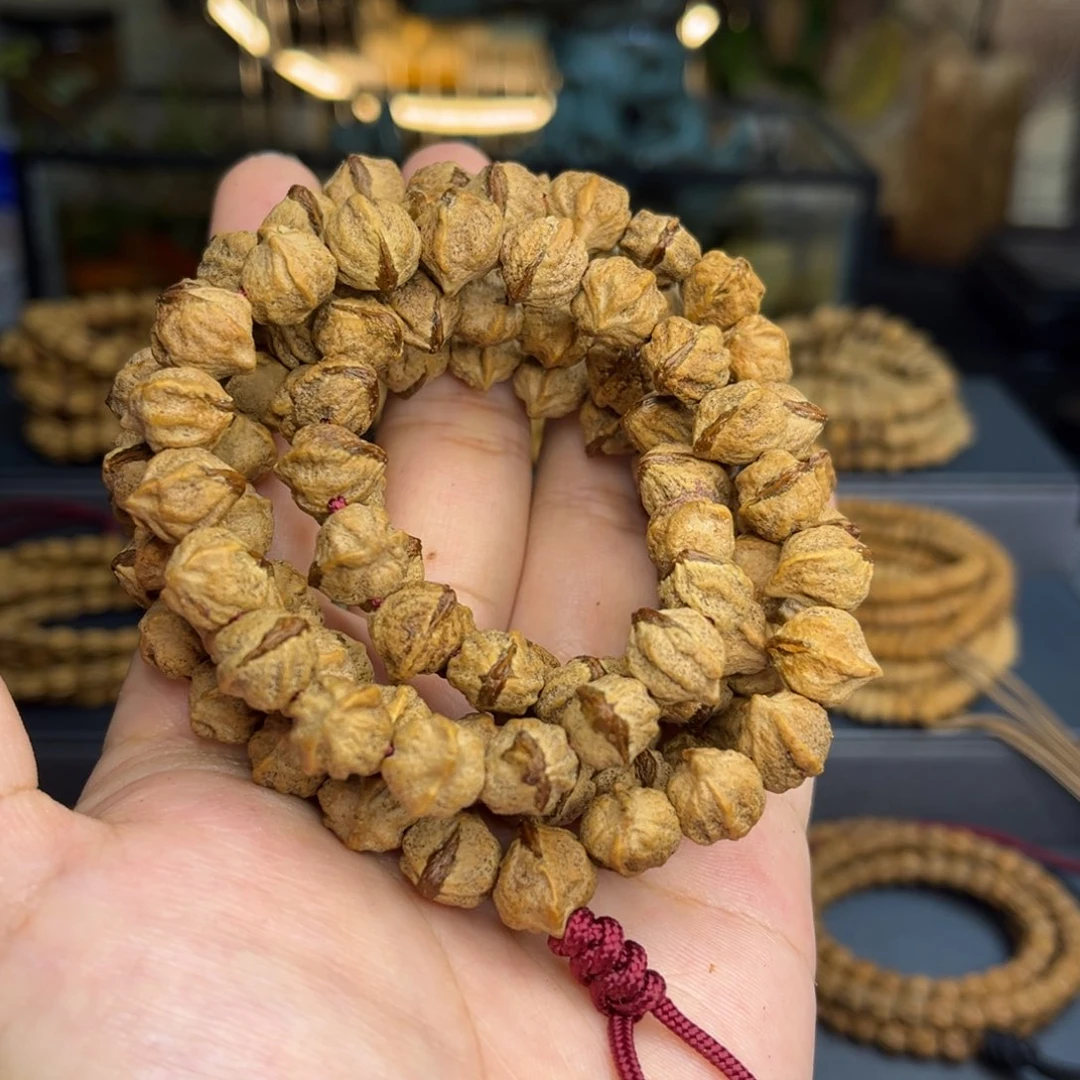 柏香籽/百香籽手串12mm大尺寸红芽