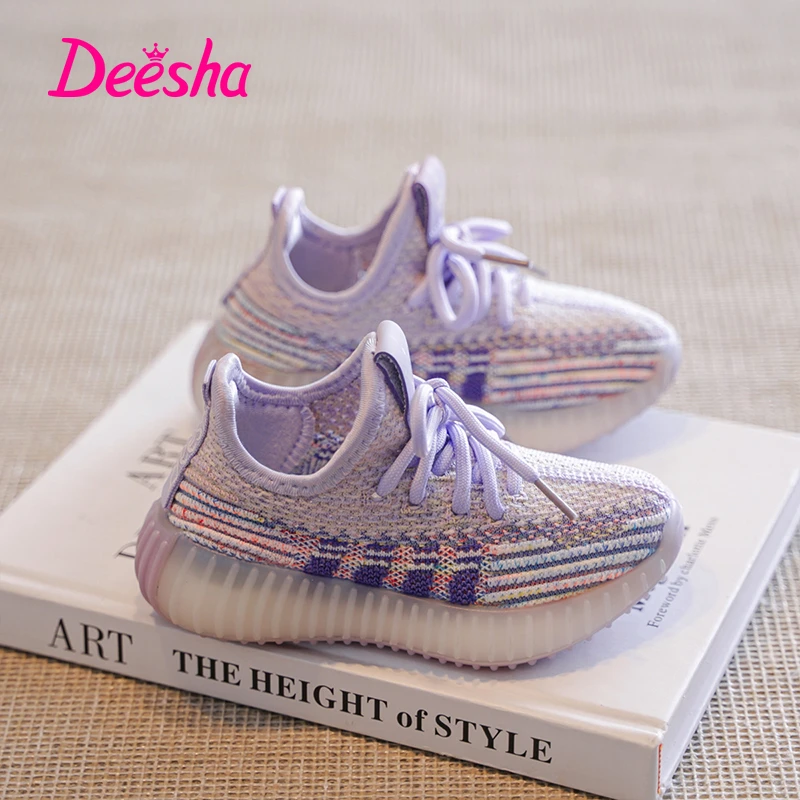 笛莎儿童椰子鞋2025春秋新款女童网面透气运动童鞋椰子鞋A004