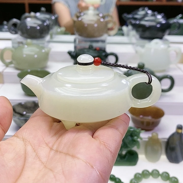 未镶嵌和田玉挂件8***店壶
