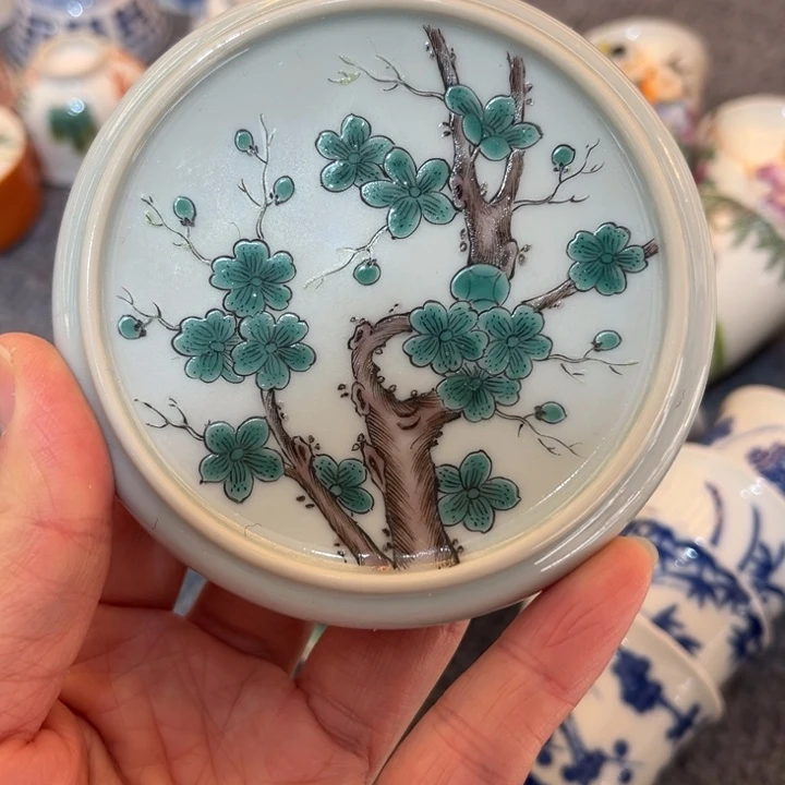 手绘茶杯盖碗陶瓷