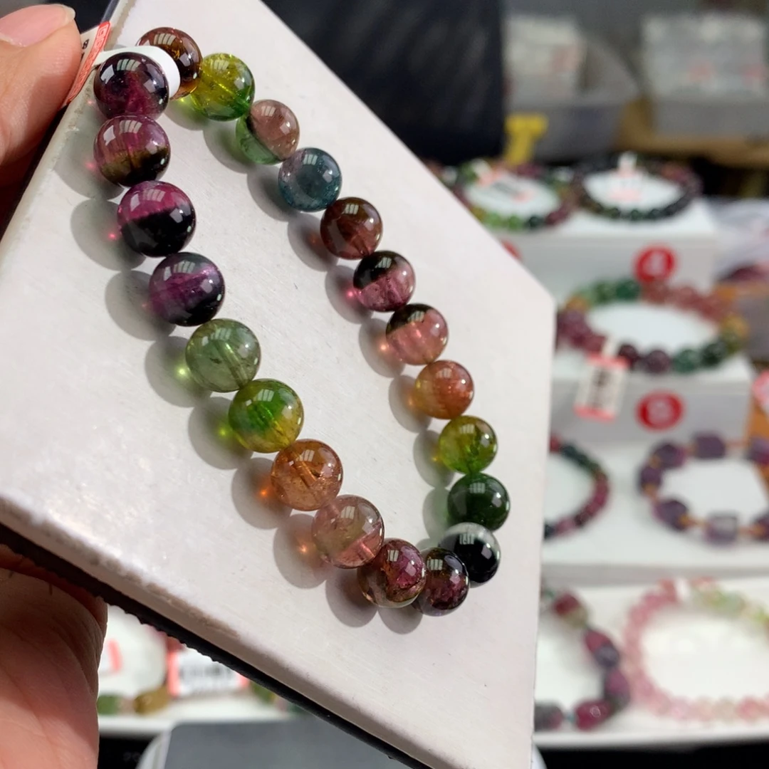 手链碧玺未镶嵌   9mm