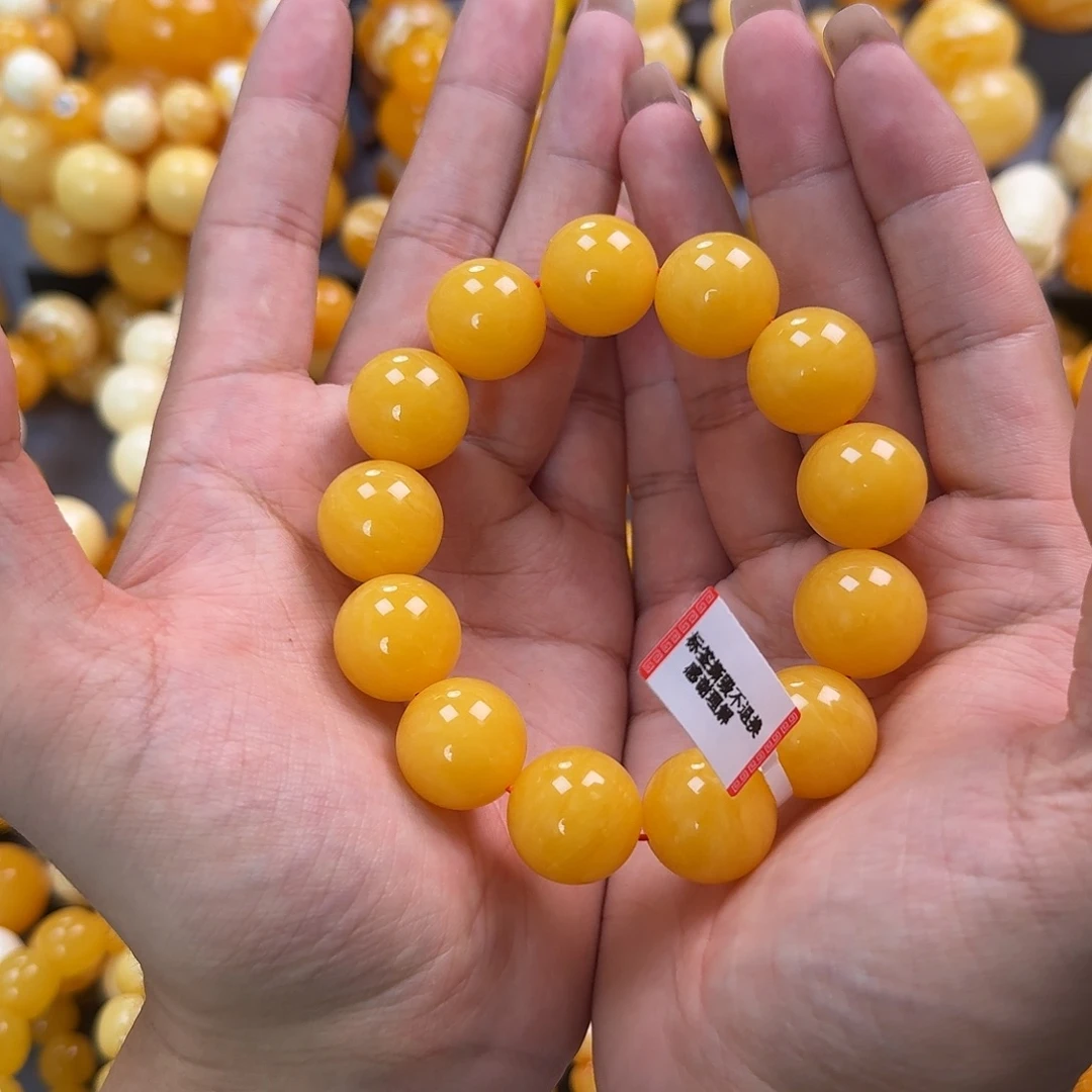 蜜蜡未镶嵌珠宝奇石同料18mm