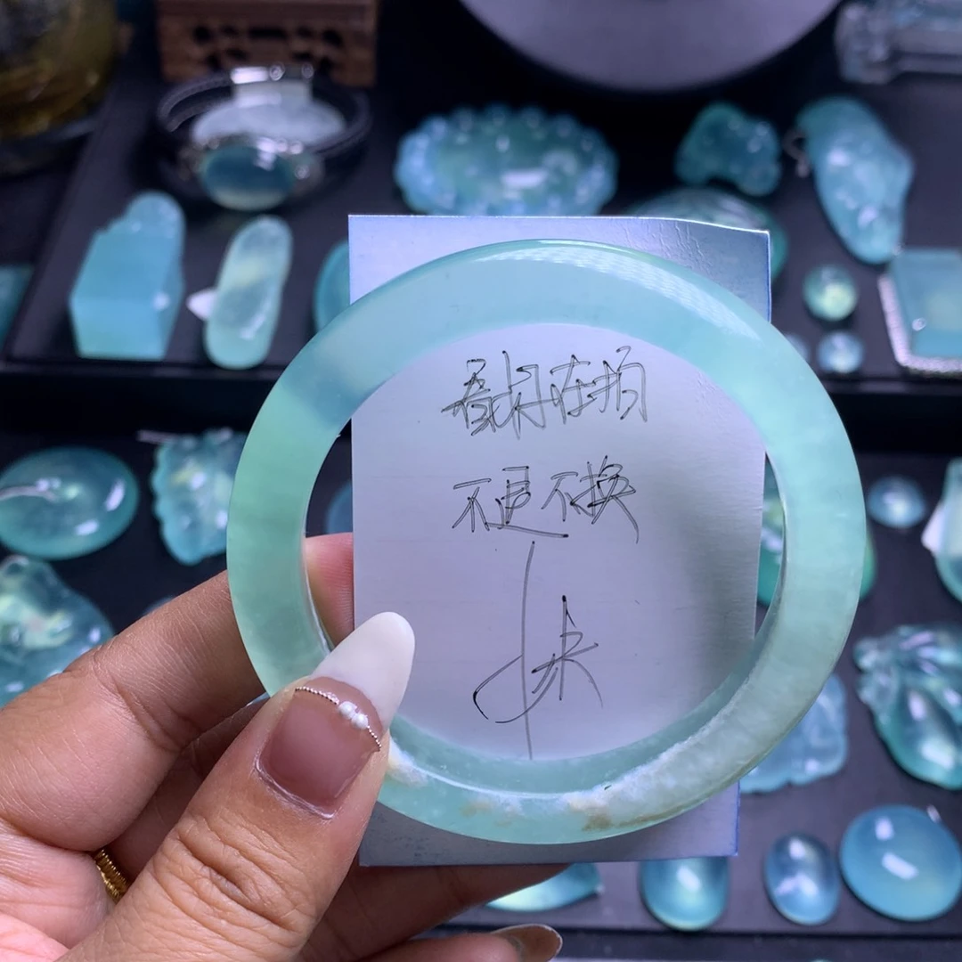 蛇纹石玉手镯59未镶嵌