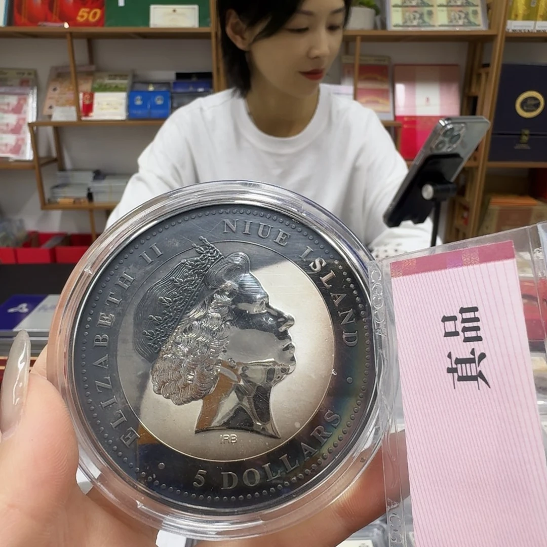 纯银5盎司，。猪。。。。。。彩