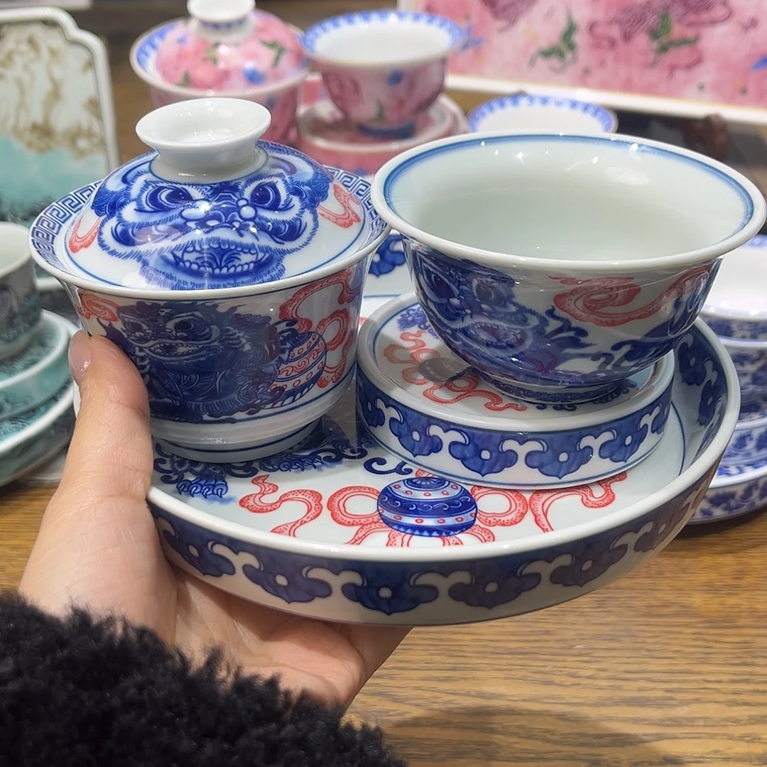 盖碗陶景德镇陶瓷工厂福利价