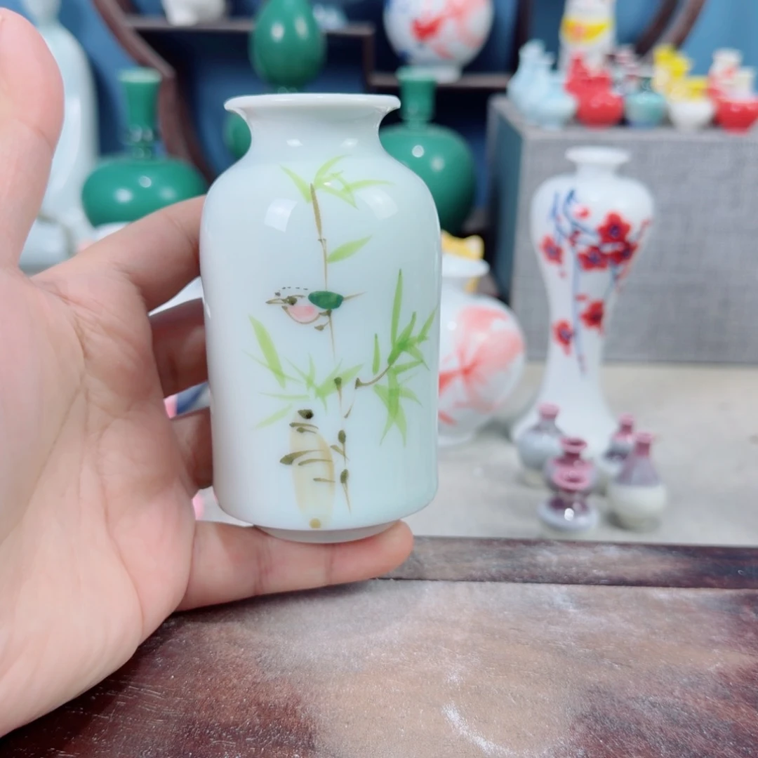 陶瓷手工小花器摆件