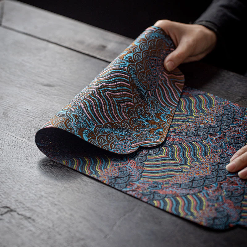 茶席双面茶具吸水中式茶巾防水茶桌干泡茶垫桌垫垫子布艺杯垫茶台