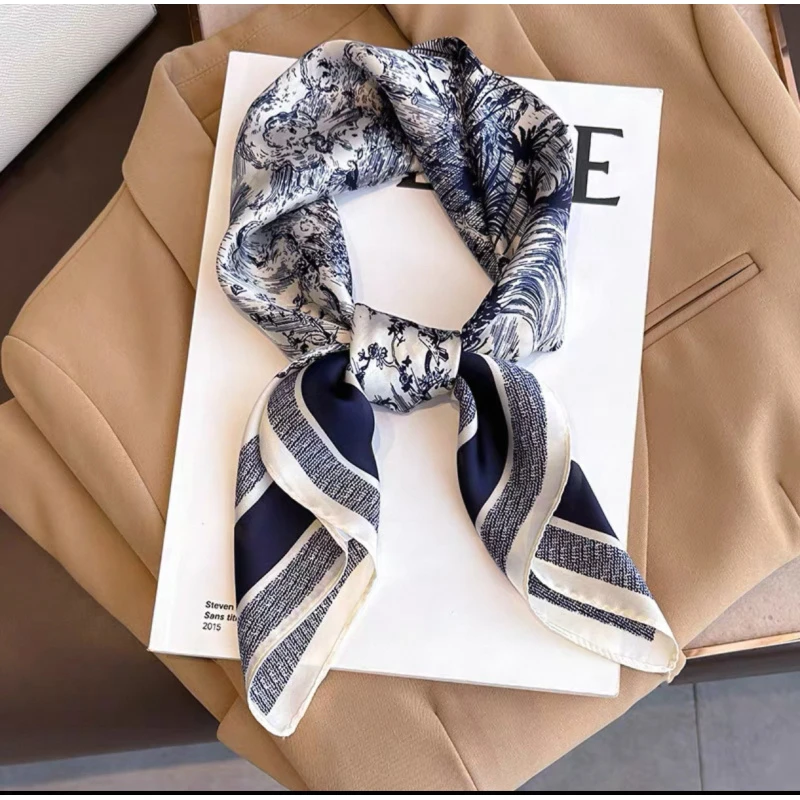 （1059）高档丝巾围巾女士披肩新款素雅百搭防晒优雅气质