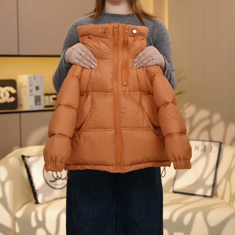 【糖宝魔豆】女童加厚棉服冬装外套新款韩版女孩双拉链洋气连帽棉衣