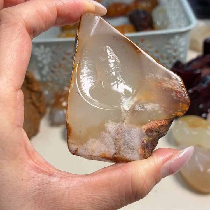 玛瑙/玉髓未镶嵌吊坠(不含链)