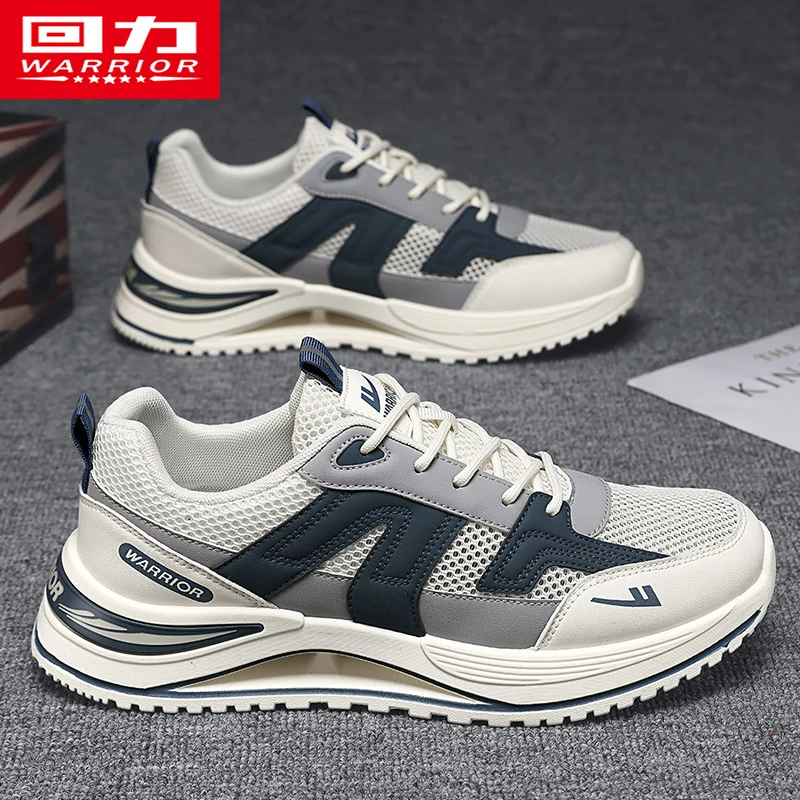 回力男鞋网面鞋2025夏季镂空透气休闲防滑减震运动跑步鞋子男款