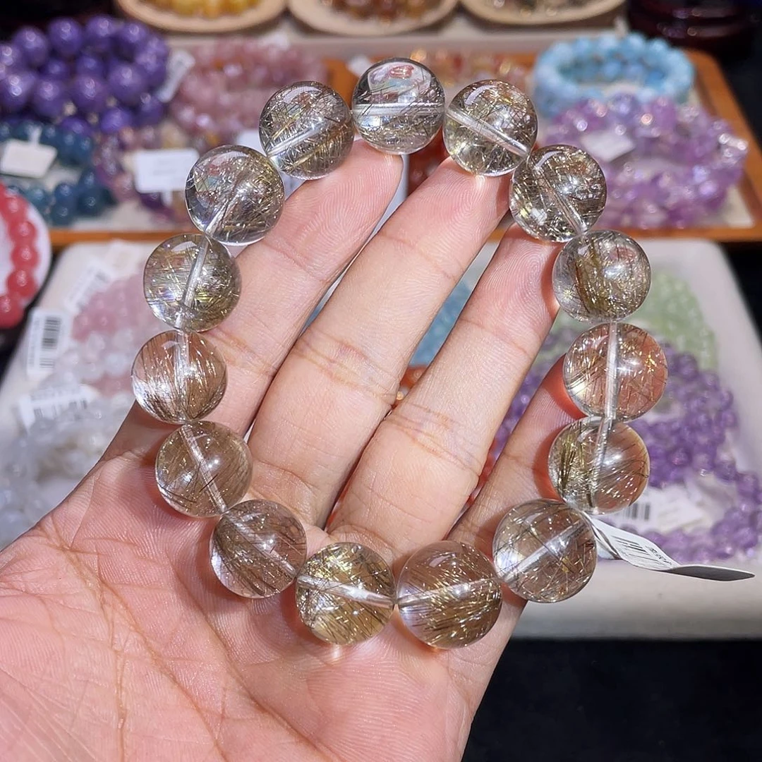 手链水晶未镶嵌魔鬼白银发15mm