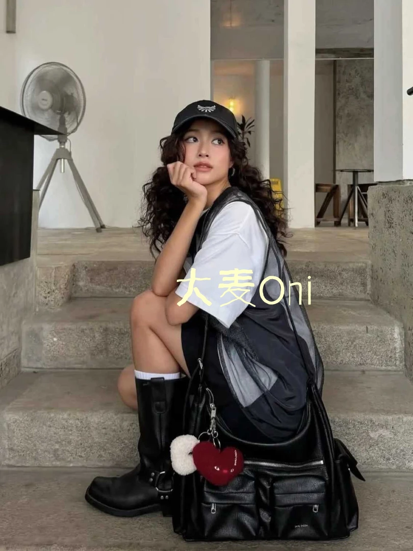 Oni韩国小众马鞍包斜挎包宋雨琦同款samoondo包包女