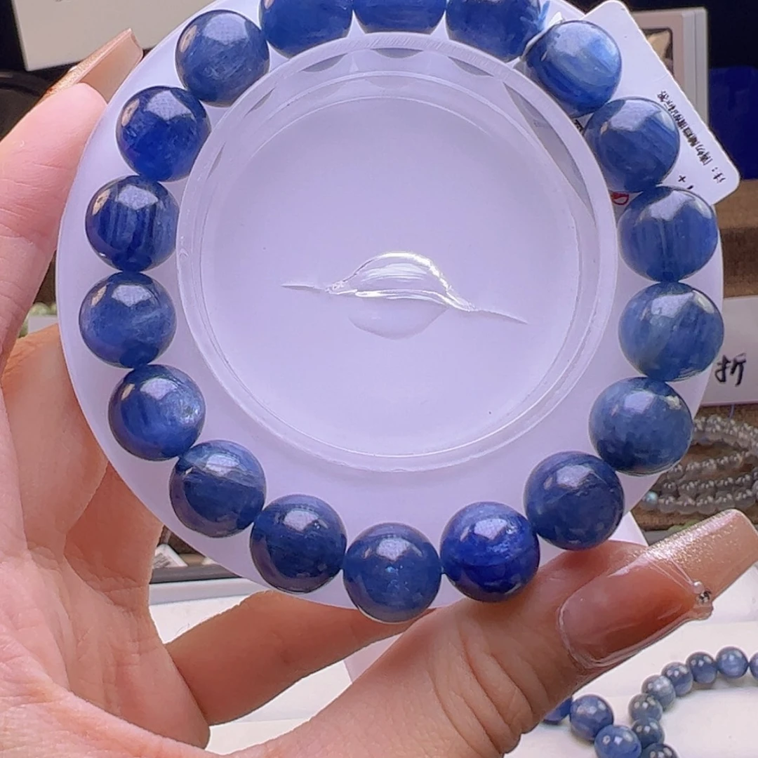 【闪购商品】水晶手链未镶嵌咪**师310蓝晶石手串