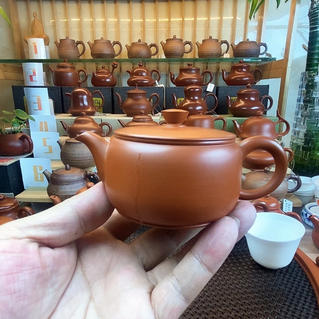 哦***^紫砂茶壶潮州手拉壶汉瓦120cc