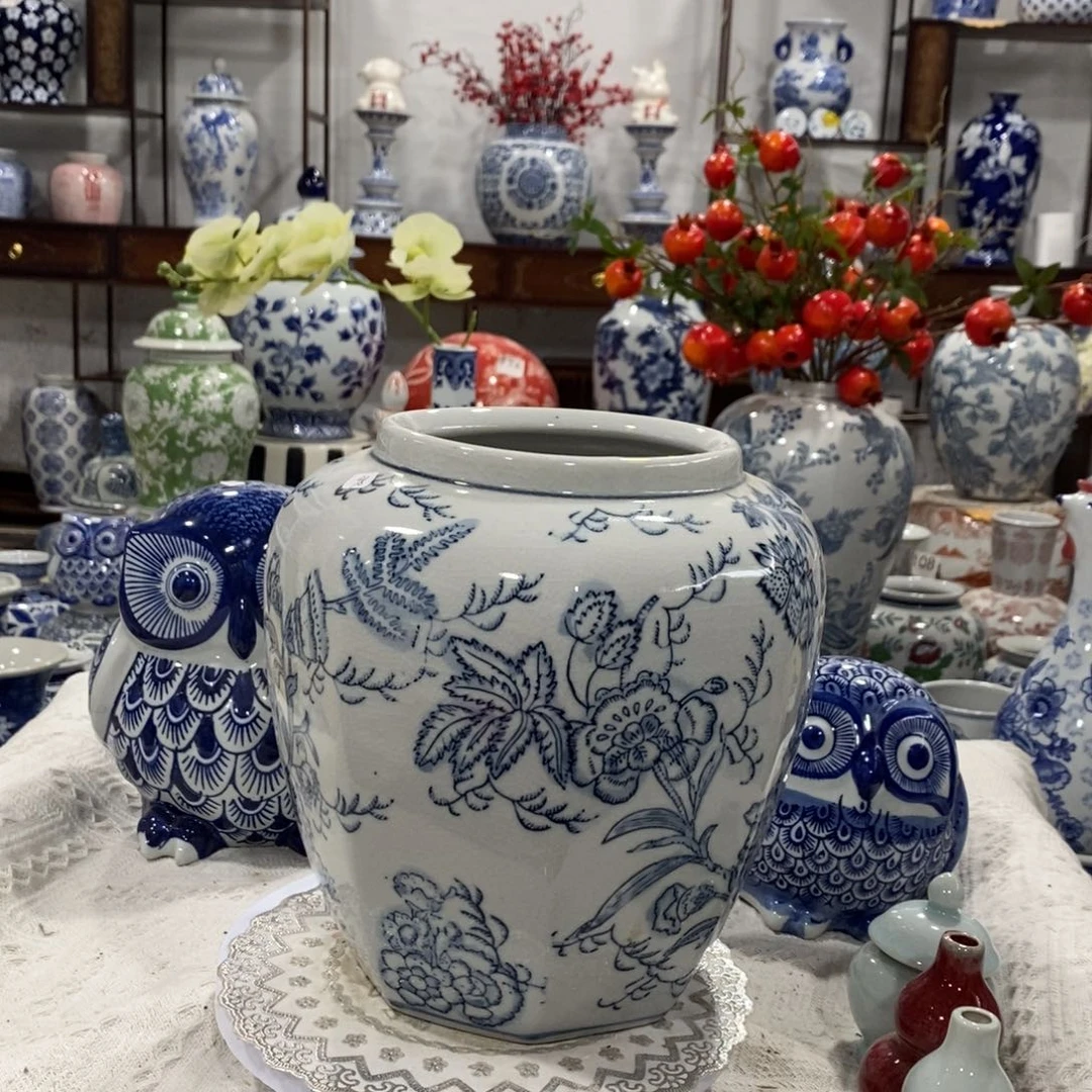 【闪购商品】摆件八角花瓶摆件……