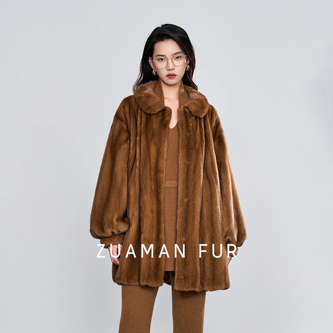 祖阿曼【公主日记】进口大衣设计师原创冬季新款女士宽松外套S30198