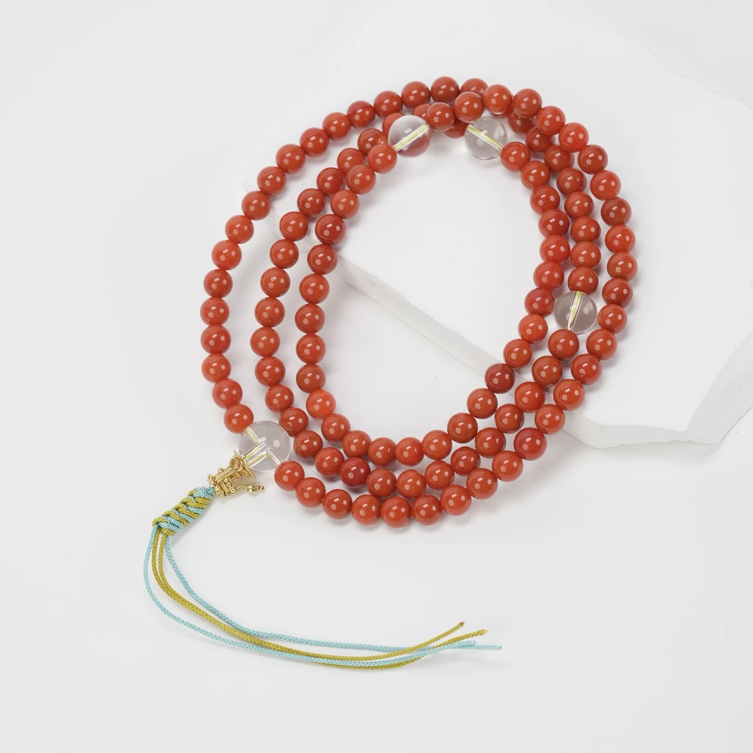 【普陀山欢喜】南红多圈手串（发货多样性一件）ZY0008-1