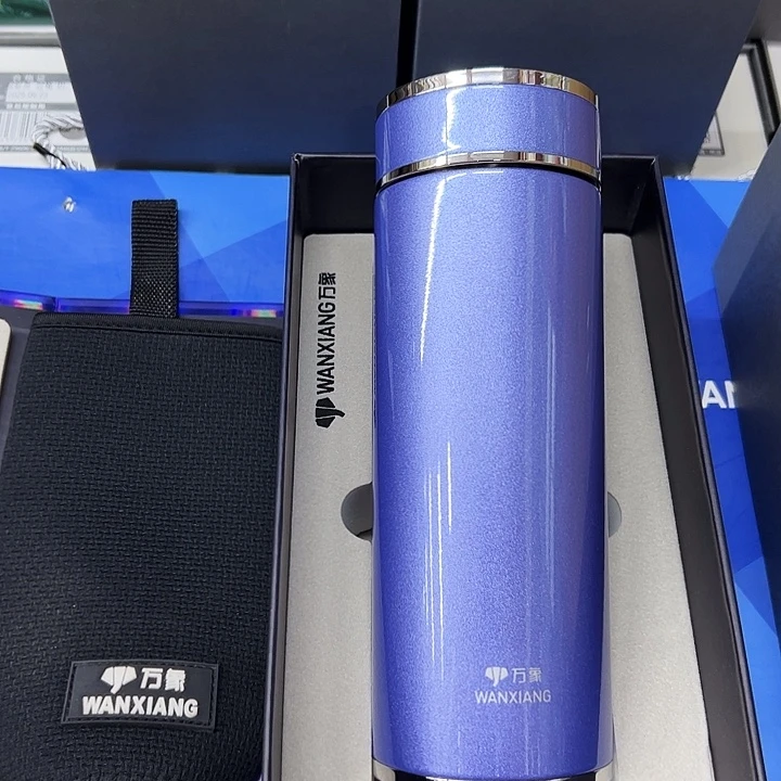 万象保温杯h85l-500蓝。杯套