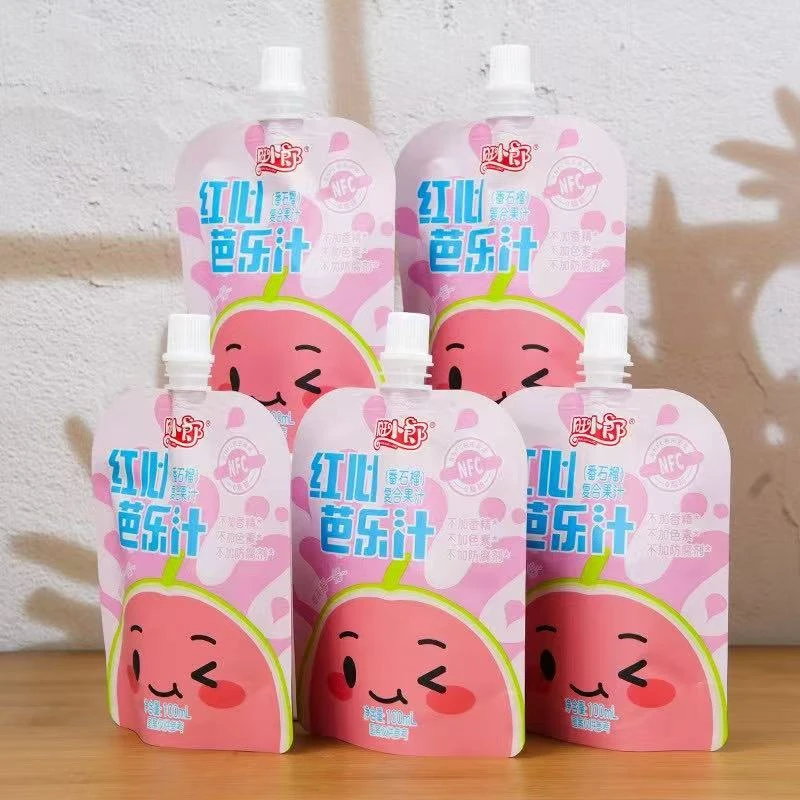番石榴红心芭乐果汁袋装饮料芭乐原浆风味便携果蔬汁饮品