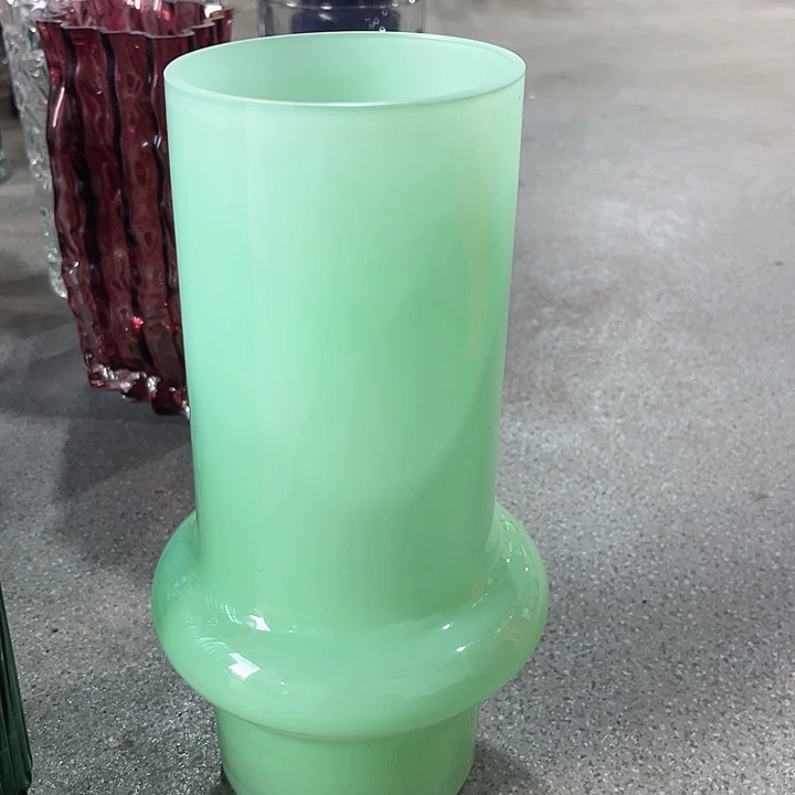 水晶花瓶绿色001小蛮腰