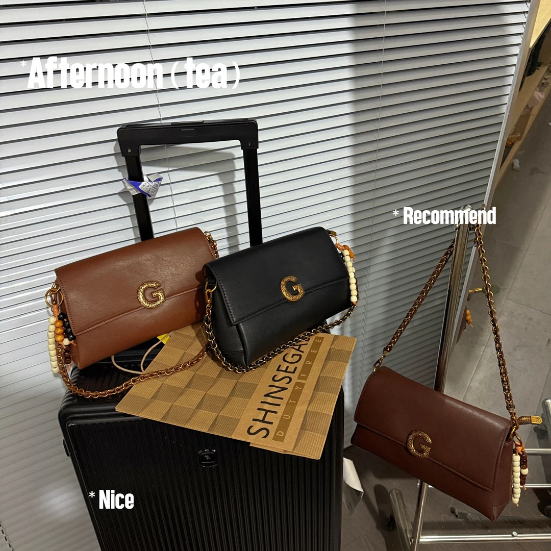 【植鞣慕斯】秋冬新款气质腋下包单肩包包手提链条包女韩系斜挎包包