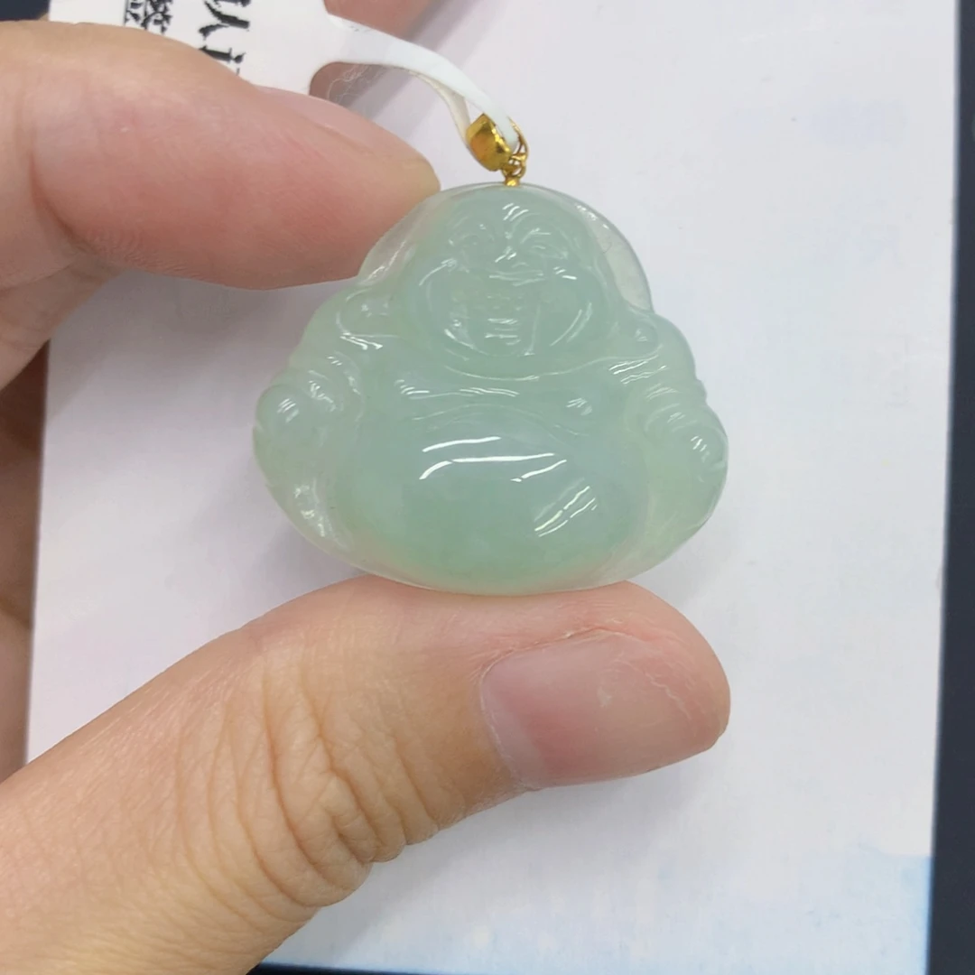 翡翠18K金镶嵌颈饰翡翠