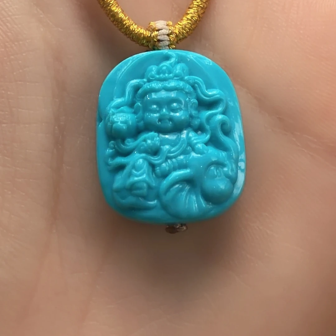 绿松石未镶嵌颈饰