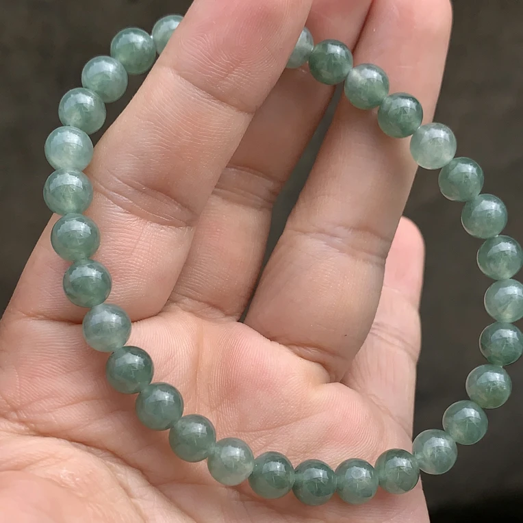 缅甸天然翡翠a货手串