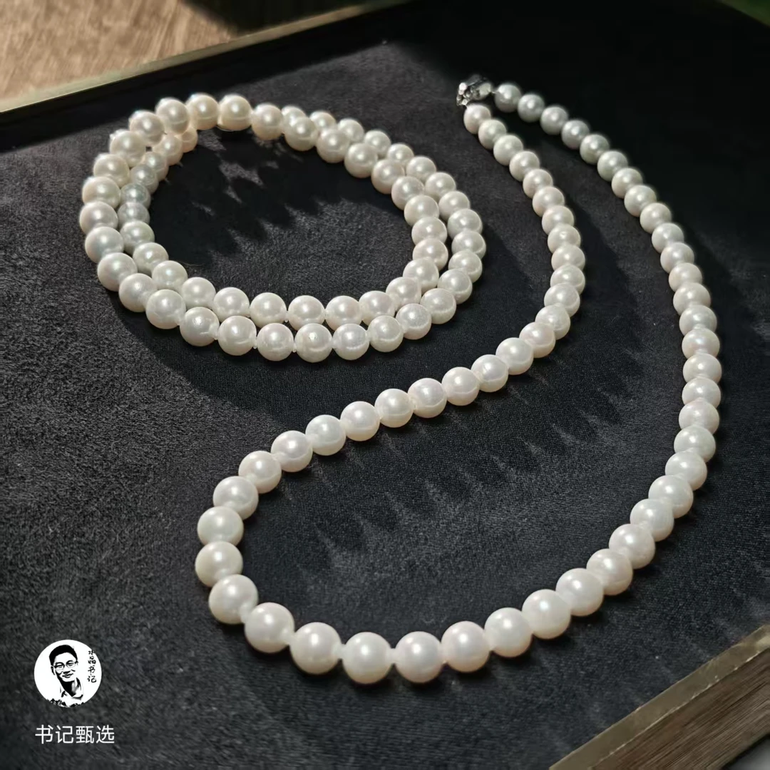 【书记甄选】原创淡水AK珍珠项链 多样性发一件 约6mm 6944XY