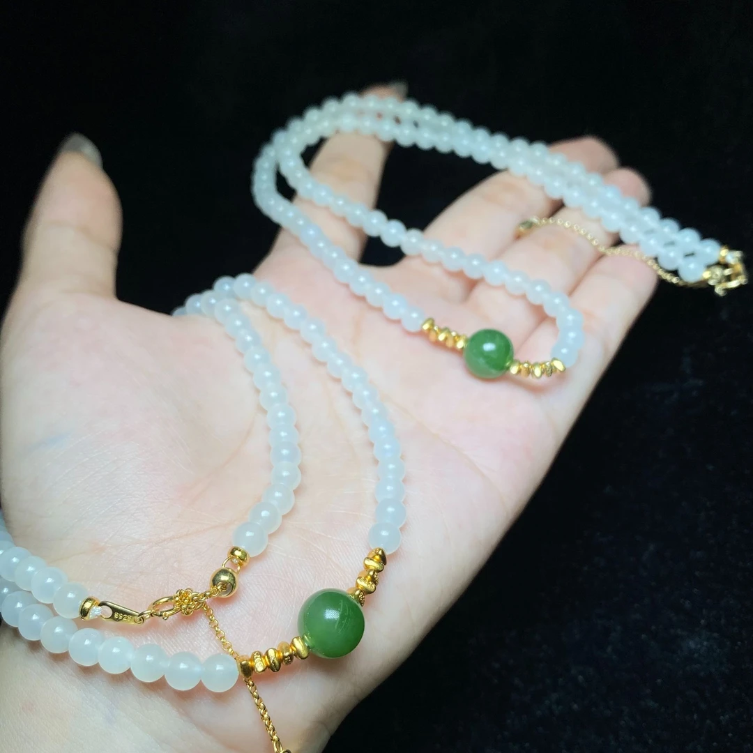 【小北好物】和田玉DIY项链【多样性发一件】QH54X381