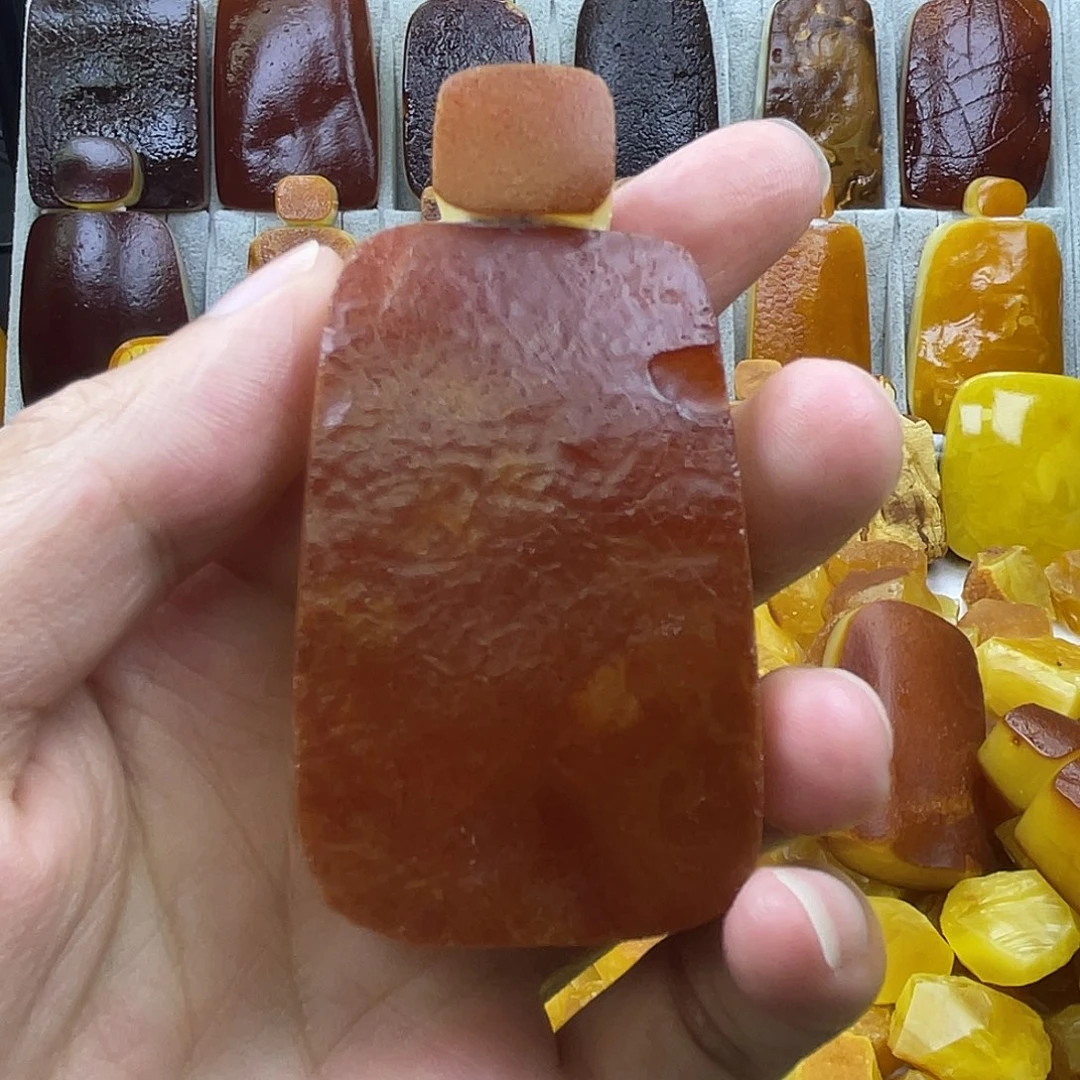 未镶嵌定制琥珀切牌