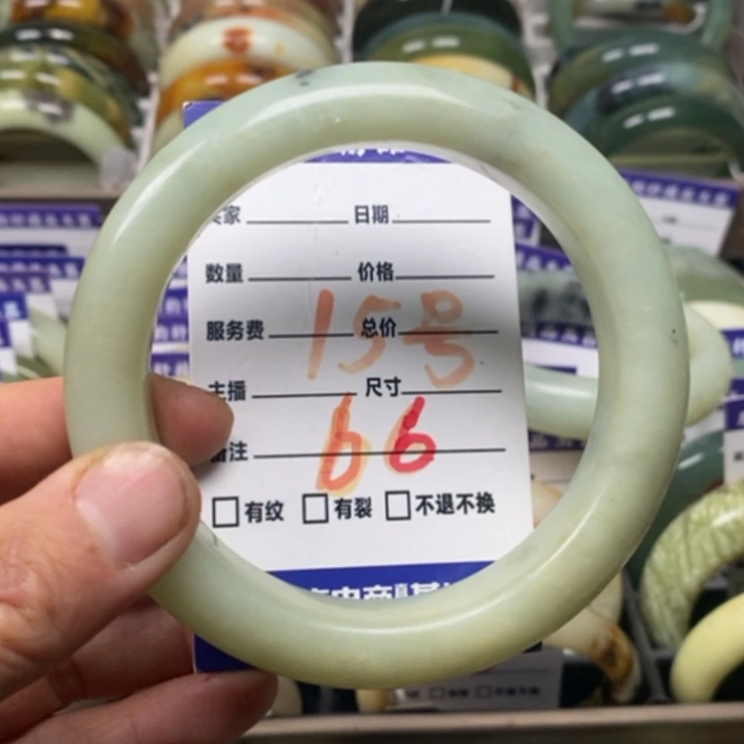 【闪购商品】蛇纹石玉手镯未镶嵌