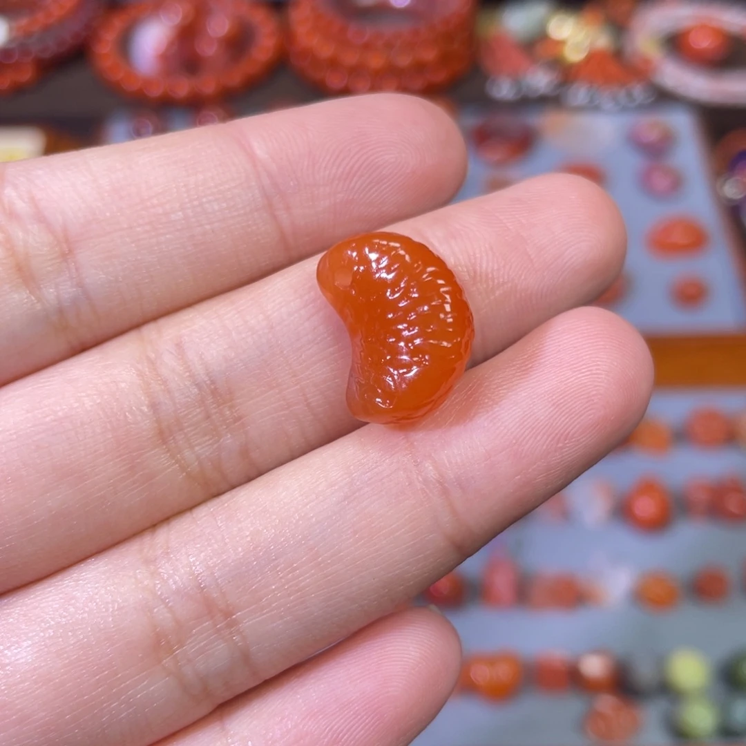 南红玛瑙未镶嵌橘子瓣大橘大利