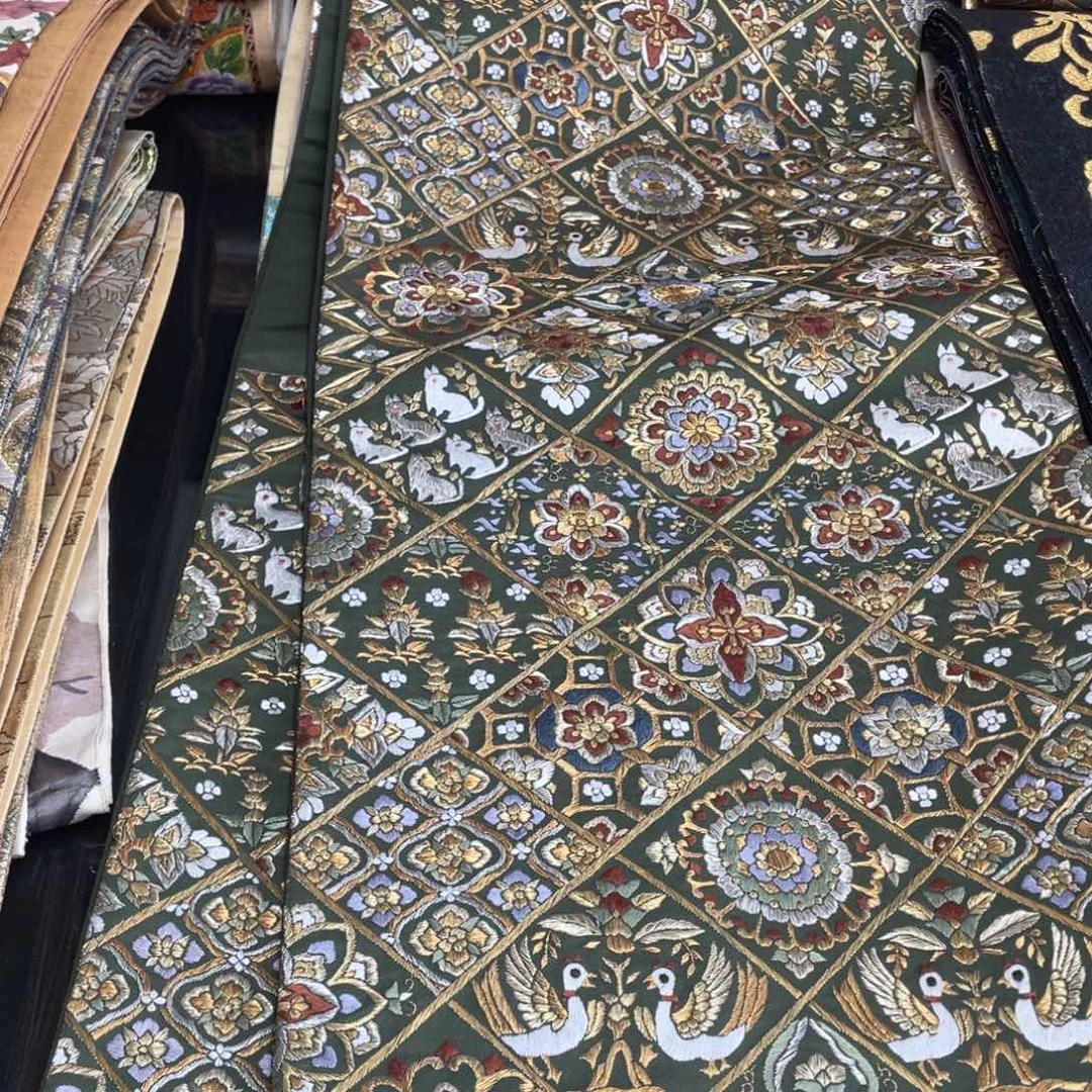 刺绣唐锦桑蚕丝正绢面料