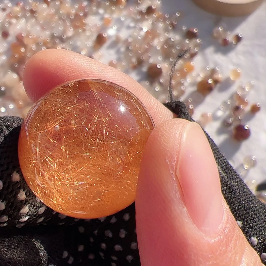 水晶兔毛水晶未镶嵌C****?