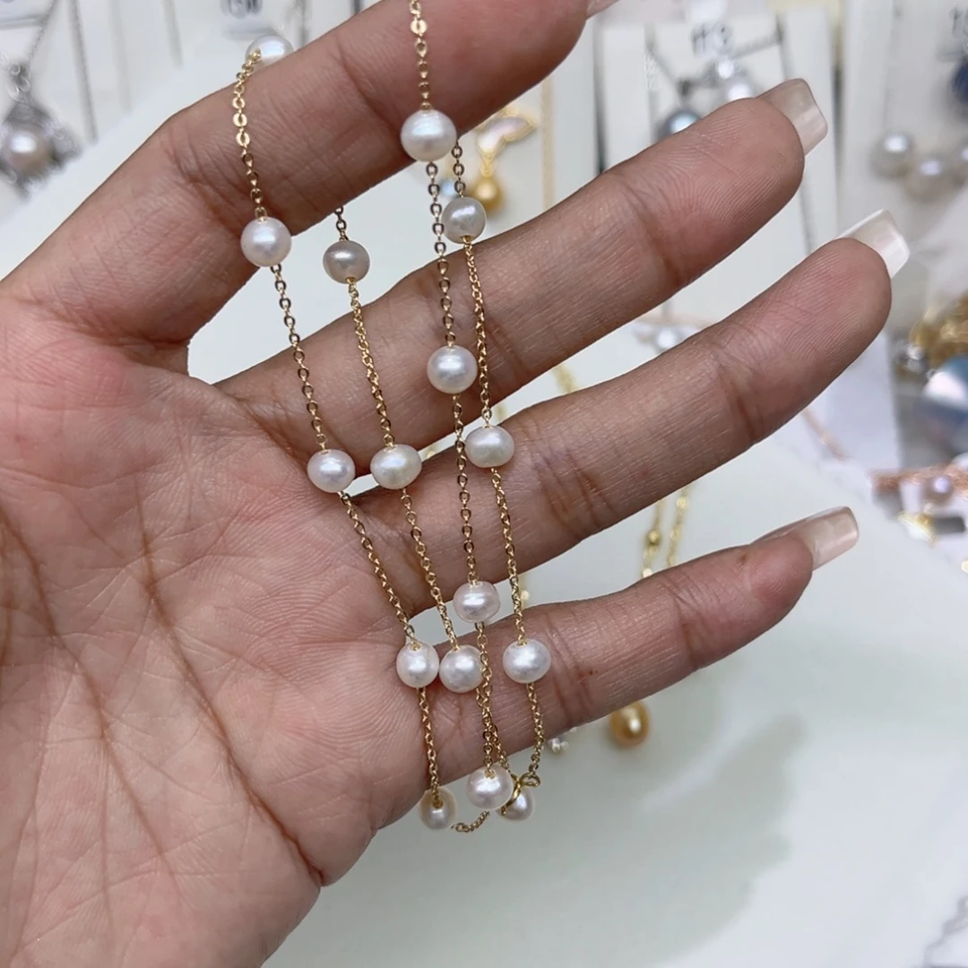 钰***而合金戒指淡水珍珠