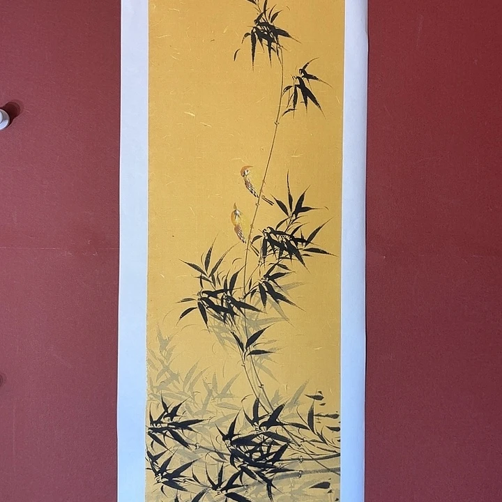 国画听兰老师花鸟