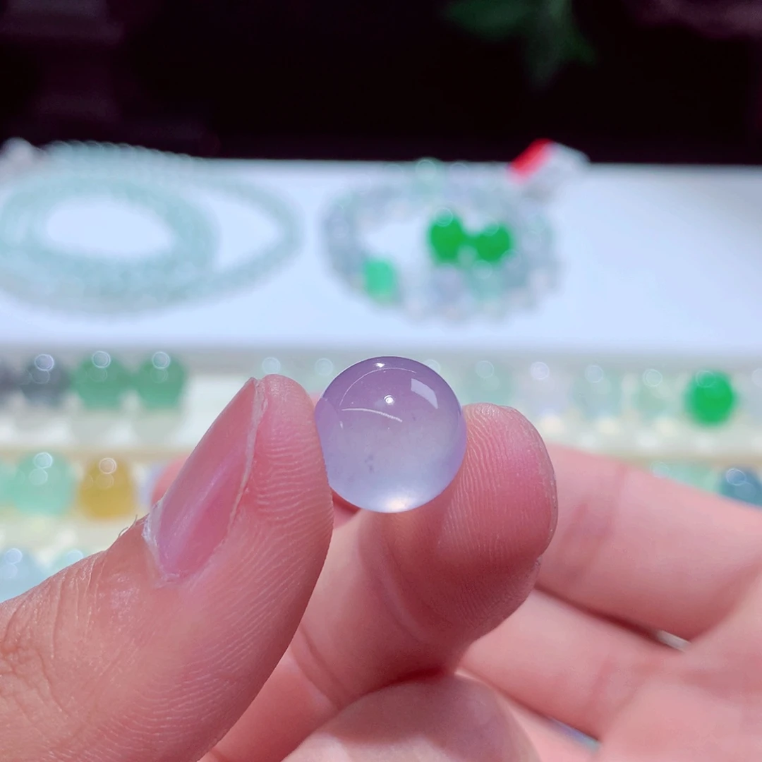 翡翠散珠12.5mm卡