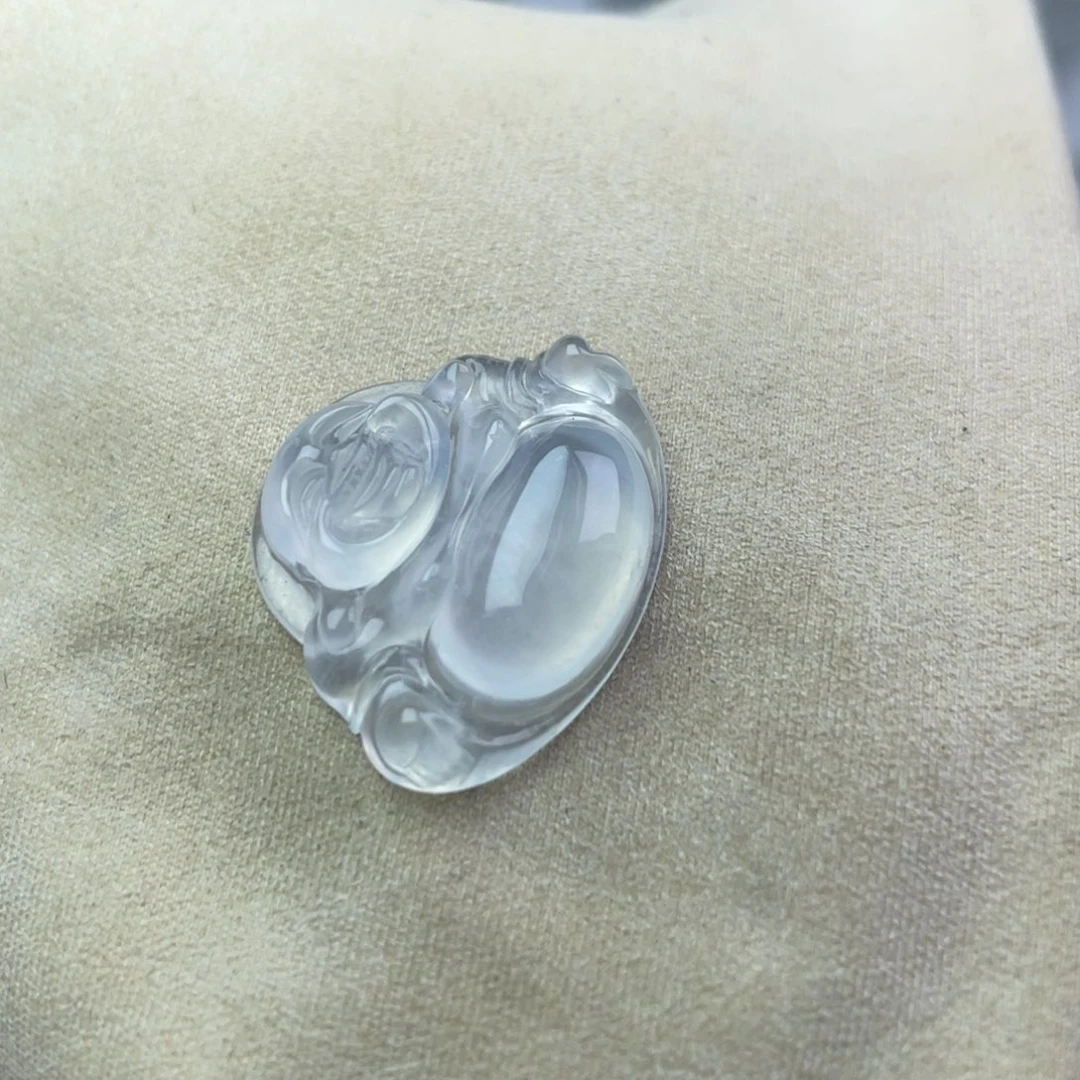 翡翠未镶嵌颈饰高冰佛公