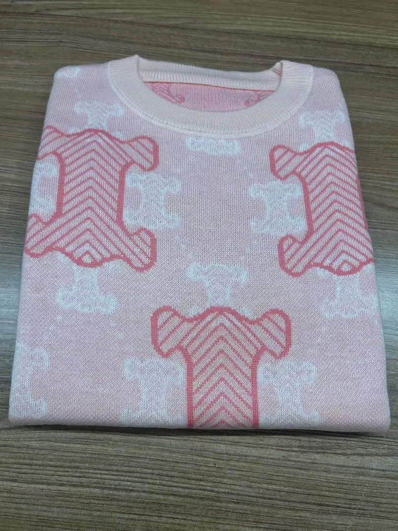 416【粉i   加厚长袖】高级气质针织女衫