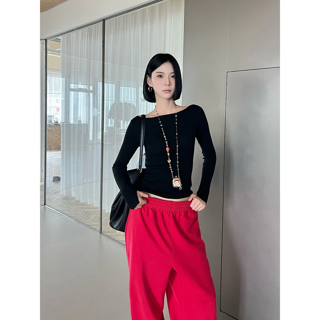 SOLSOL买手店 MANZANILLA设计师品牌 24秋冬新款 一字领羊毛上衣