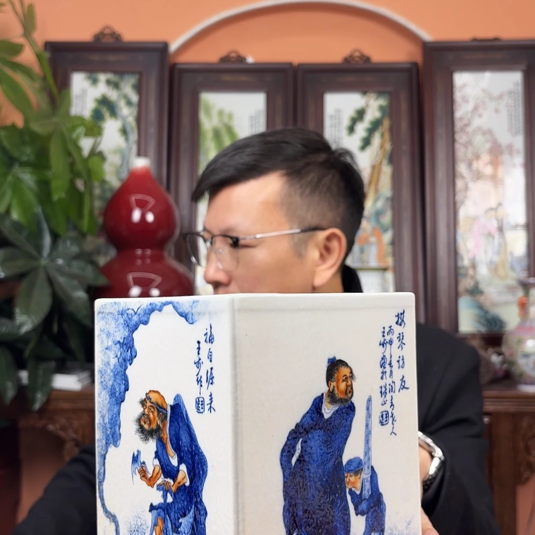 陶摆件景德镇陶瓷手工镶器